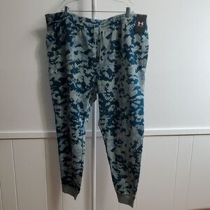 Under Armour Fleece Joggers Blue Camouflage